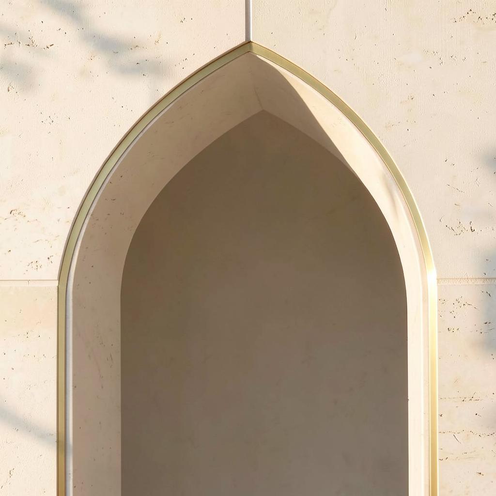 Arche orientale contemporaine aux détails dorés